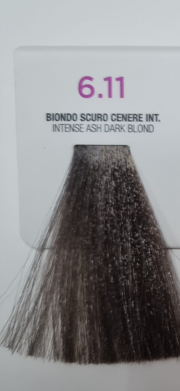 Farba do włosów INTENSYWNY POPIELATY CIEMNY BLOND z plexem 6.11 Young Color You 100ml - obrazek 2
