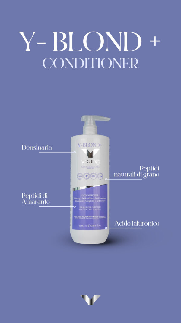 Odżywka Y-Blond+ 250ml - Rozświetlająca odżywka do włosów blond - obrazek 3