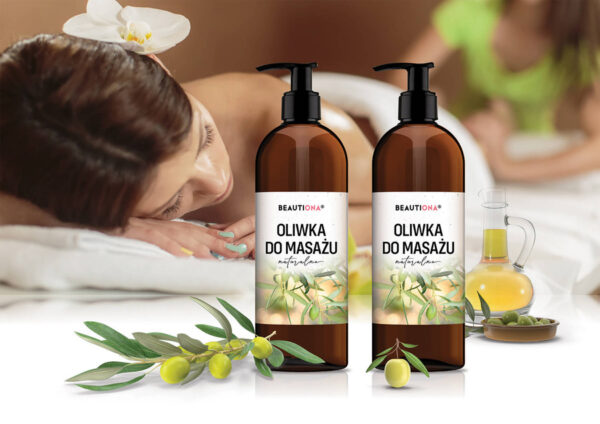 Oliwka do masażu Naturalna 500ml - obrazek 2